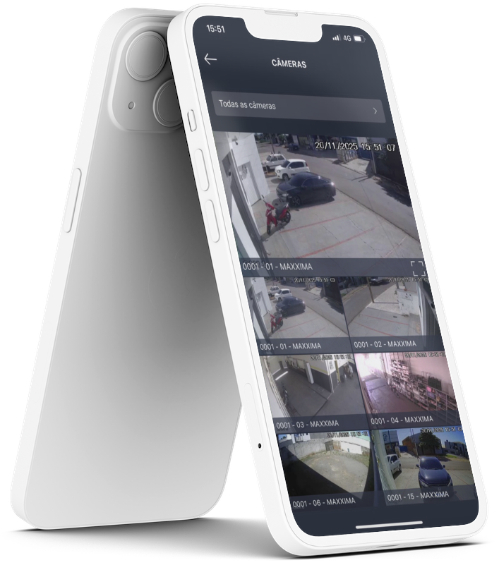Mockup do App My Security com funcionalidades