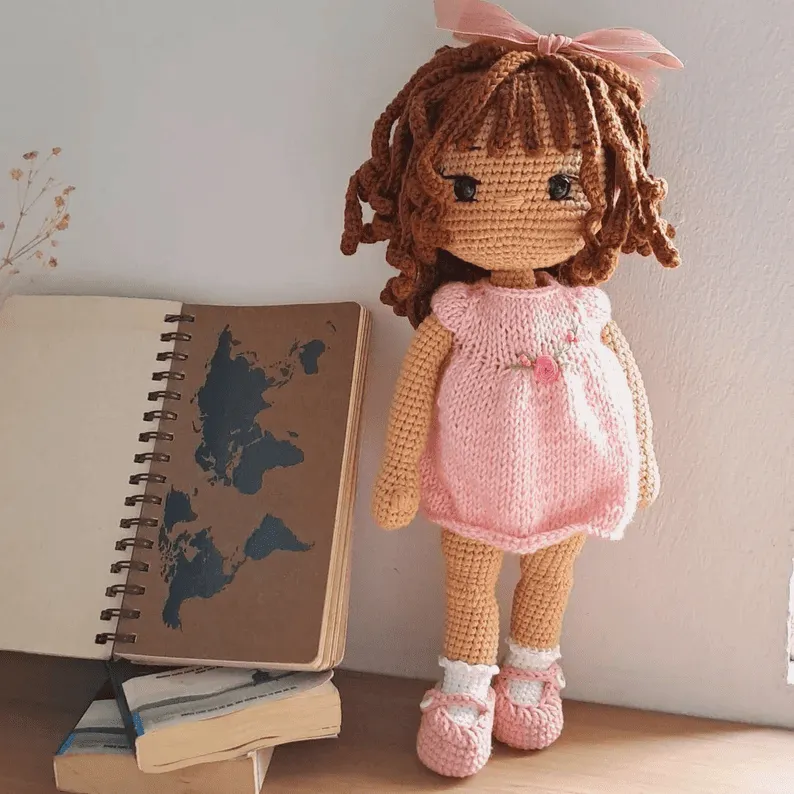 Modelo de Boneca Amigurumi