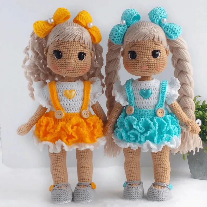 Modelo de Boneca Amigurumi