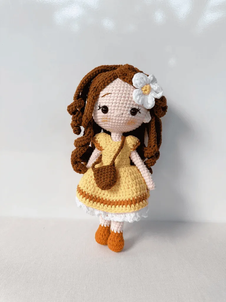 Modelo de Boneca Amigurumi