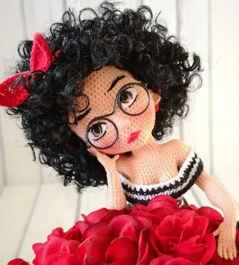 Modelo de Boneca Amigurumi