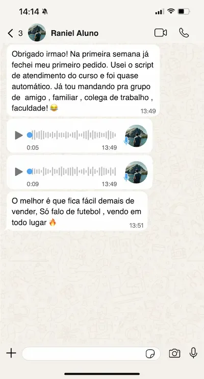 Print de faturamento do aluno 5