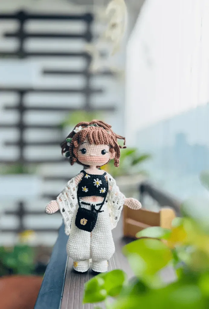 Modelo de Boneca Amigurumi