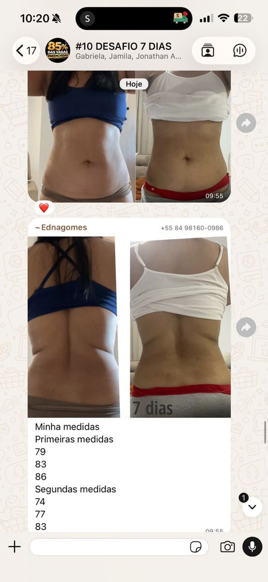 Antes e depois