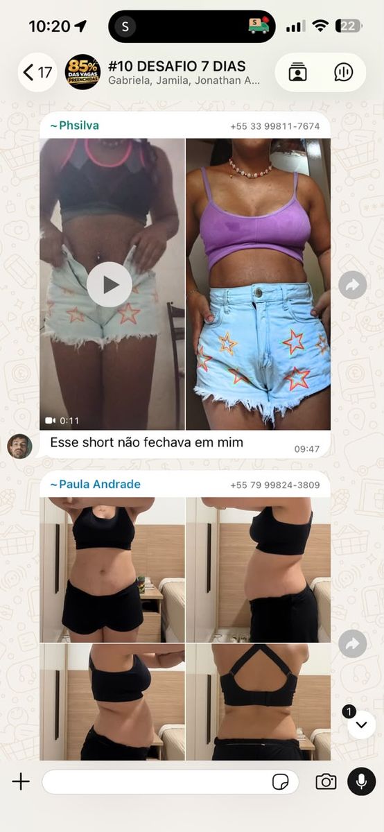 Antes e depois