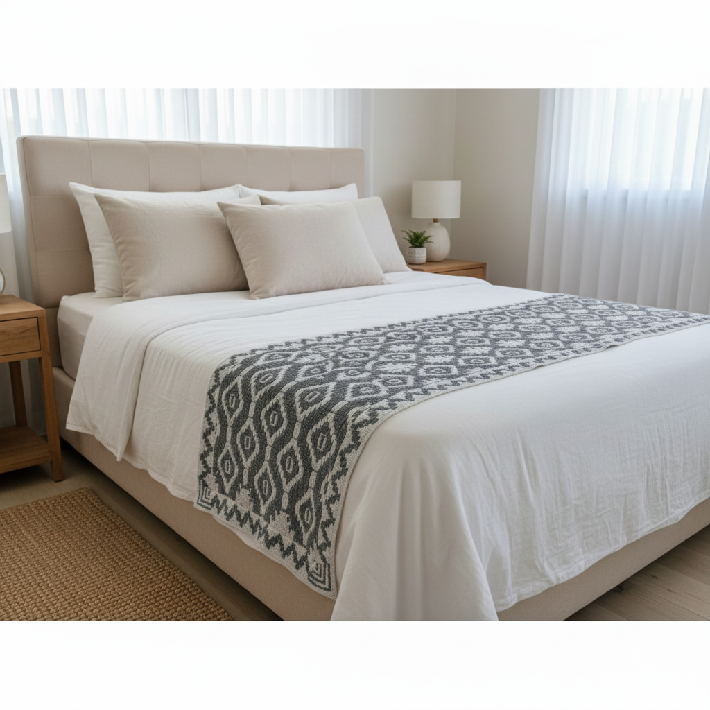 Sousplat Cusco Variação Sunset - tons quentes em mosaico crochet