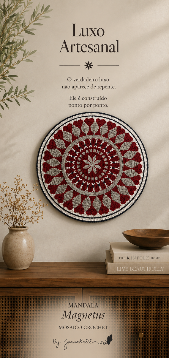 Sousplat Elysium em Mosaico Crochet