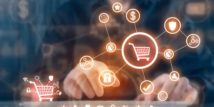 Notebook com gráficos de marketing