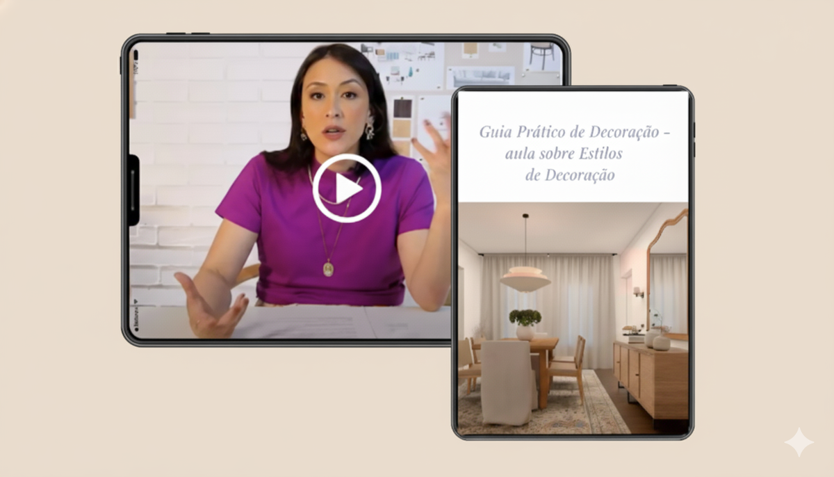 [Imagem de detalhes de decoração de um quarto, com tecidos e texturas]