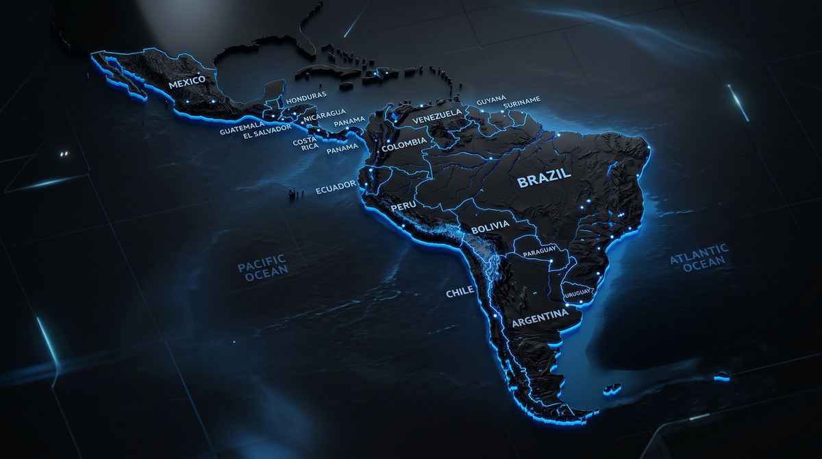 Mapa da América Latina