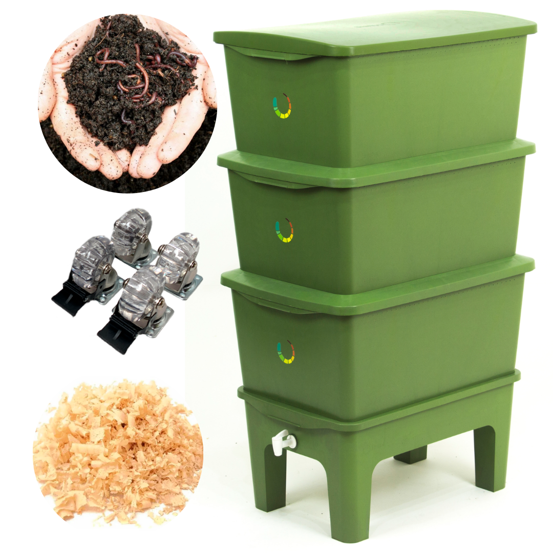 Composteira Completa Verde 135L