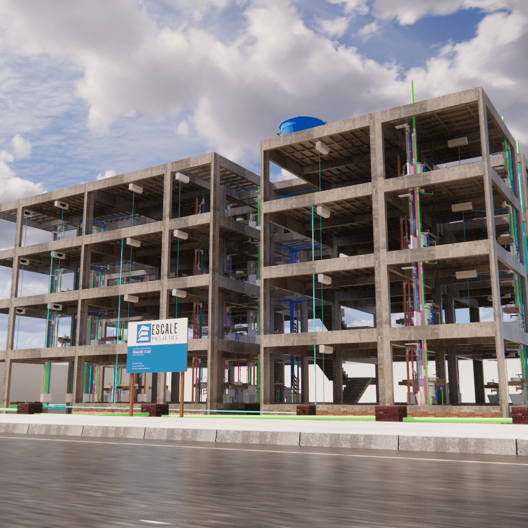 Pluvial Executado em Revit