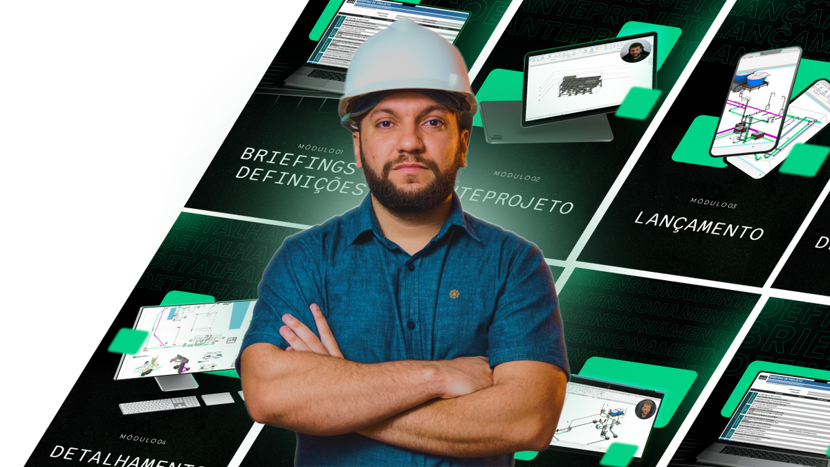 Mockup técnico do Revit com tubulações e vista 3D de sistema hidrossanitário