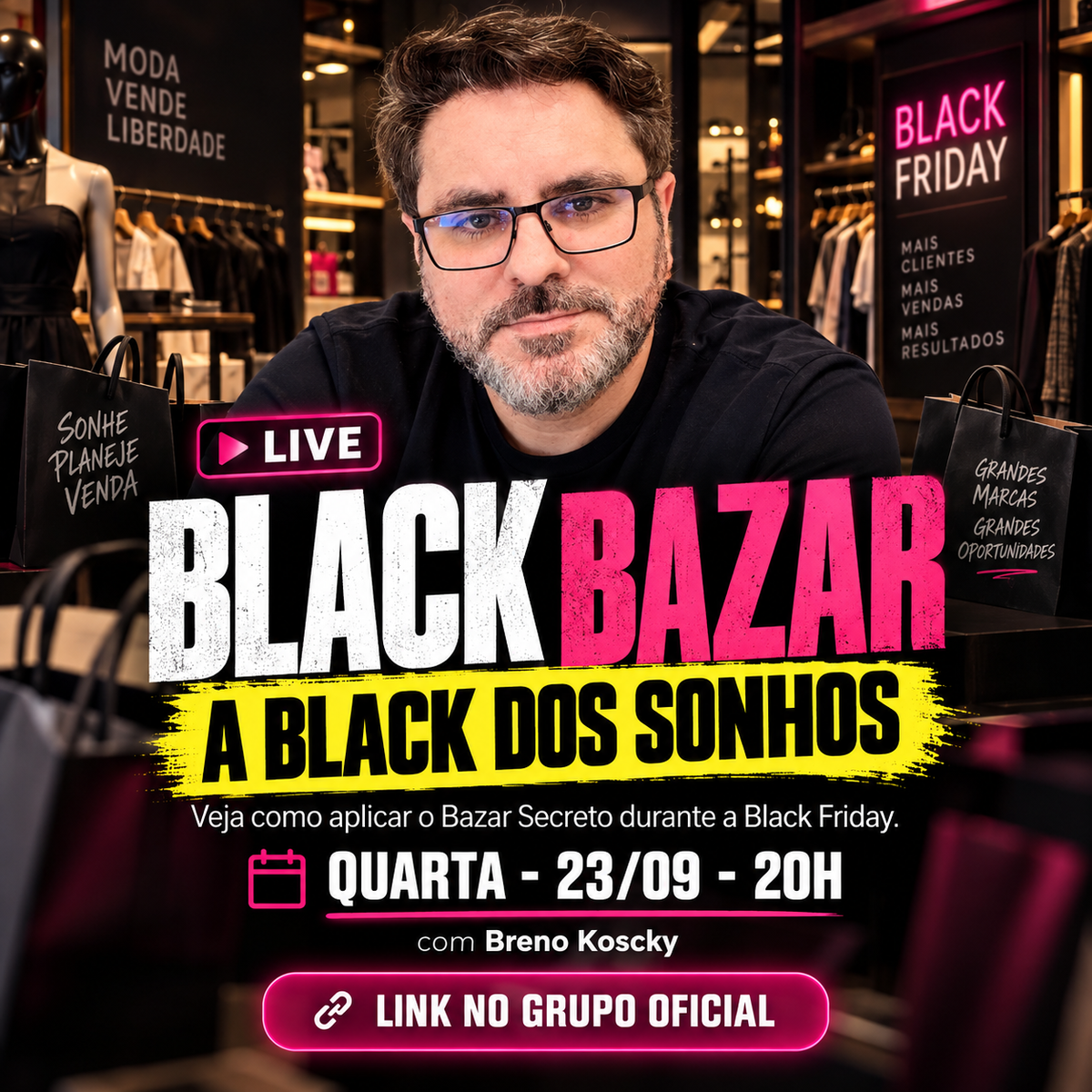 Primeiro plantão ao vivo da Central das Alunas do Bazar Secreto